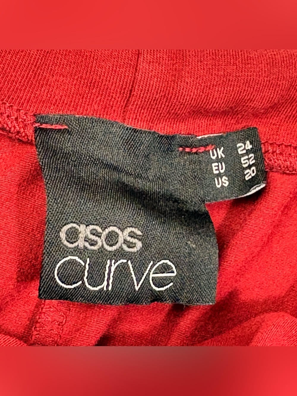 ASOS Curve Red Flowy Mini Skirt - Picture 5 of 5